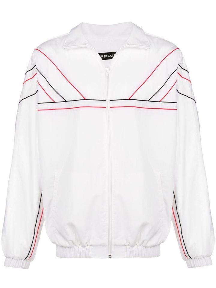 Y/project Piped Trim Sports Jacket - White