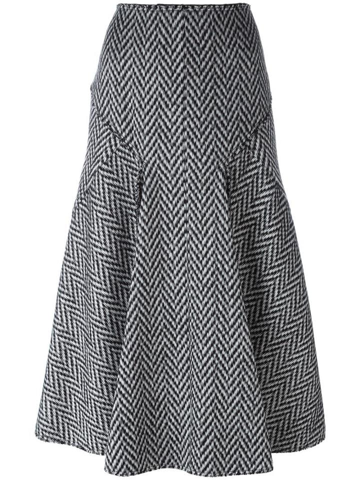 Joseph Tweed Pleated Skirt, Women's, Size: 36, Black, Wool/polyester/viscose