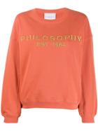 Philosophy Di Lorenzo Serafini Logo Sweatshirt - Orange
