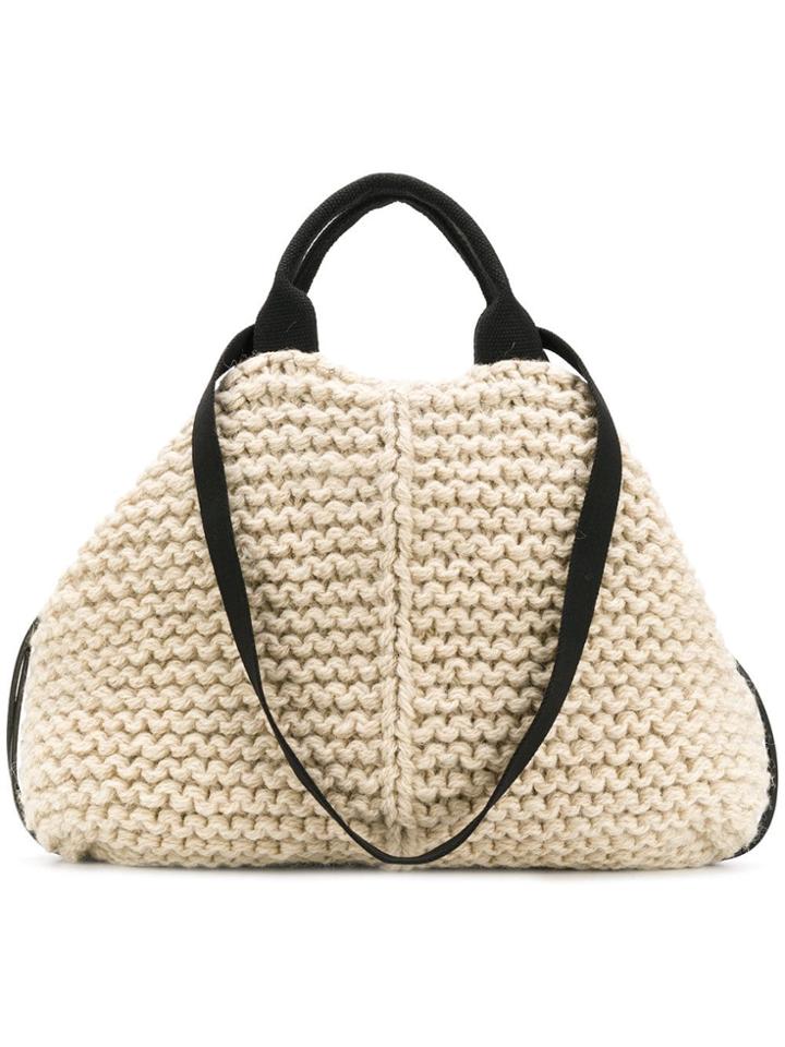 Muun Knitted Tote Bag - Nude & Neutrals