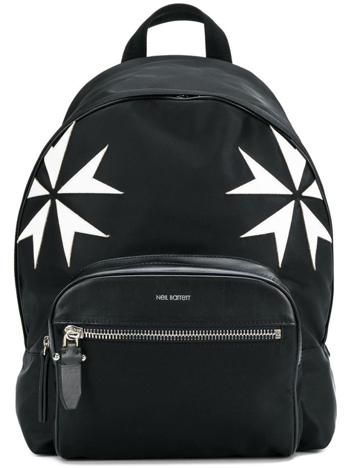 Neil Barrett Logo Backpack - Black