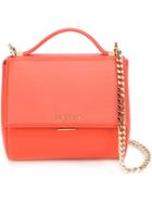 Givenchy Mini 'pandora Box' Shoulder Bag, Women's, Yellow/orange, Leather