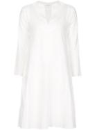 Dosa Longsleeved Tunic Dress, Women's, Size: 1, White, Cotton