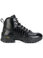 Alyx Croco Embossed Boots - Black