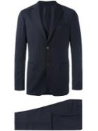 Z Zegna Two Button Suit, Men's, Size: 46, Blue, Wool/cupro