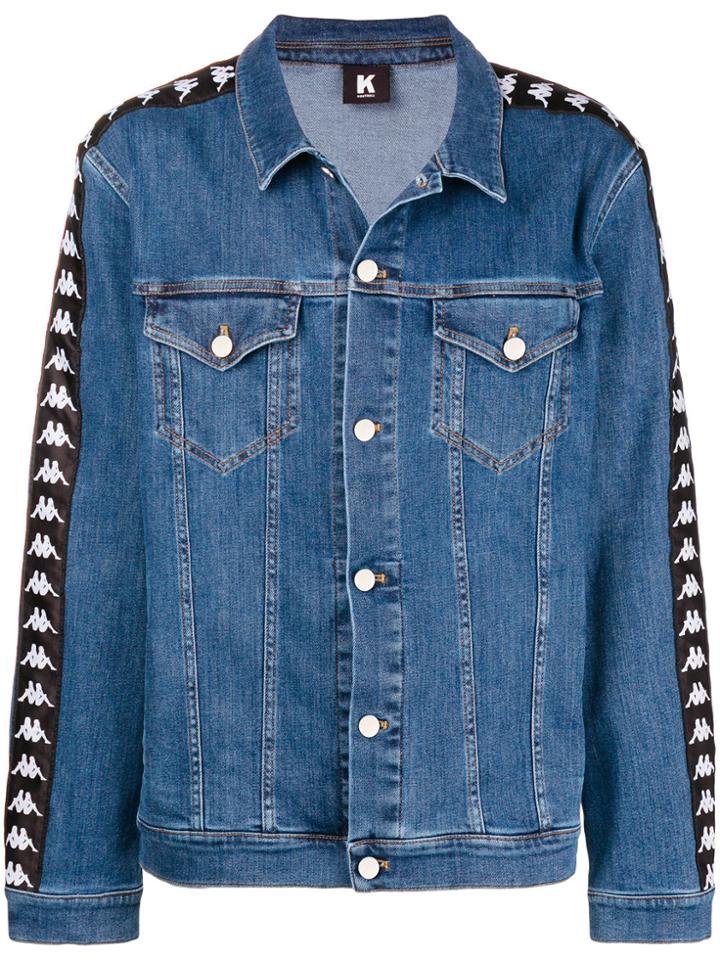 Kappa Logo Denim Jacket - Blue