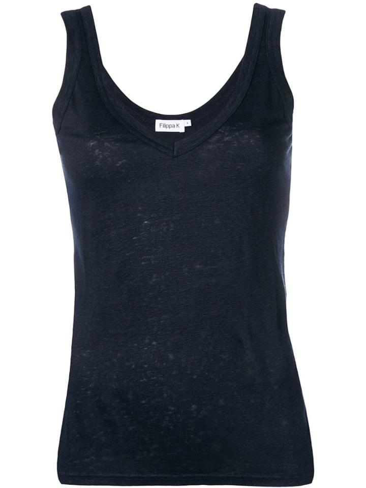 Filippa-k V-neck Tank Top - Blue