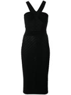 Moschino Vintage Crossed Strap Dress - Black