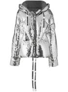 Khrisjoy Sequinned Padded Jacket - Silver