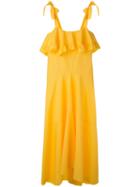 Philosophy Di Lorenzo Serafini - Shift Maxi Dress - Women - Cotton - 44, Women's, Yellow/orange, Cotton