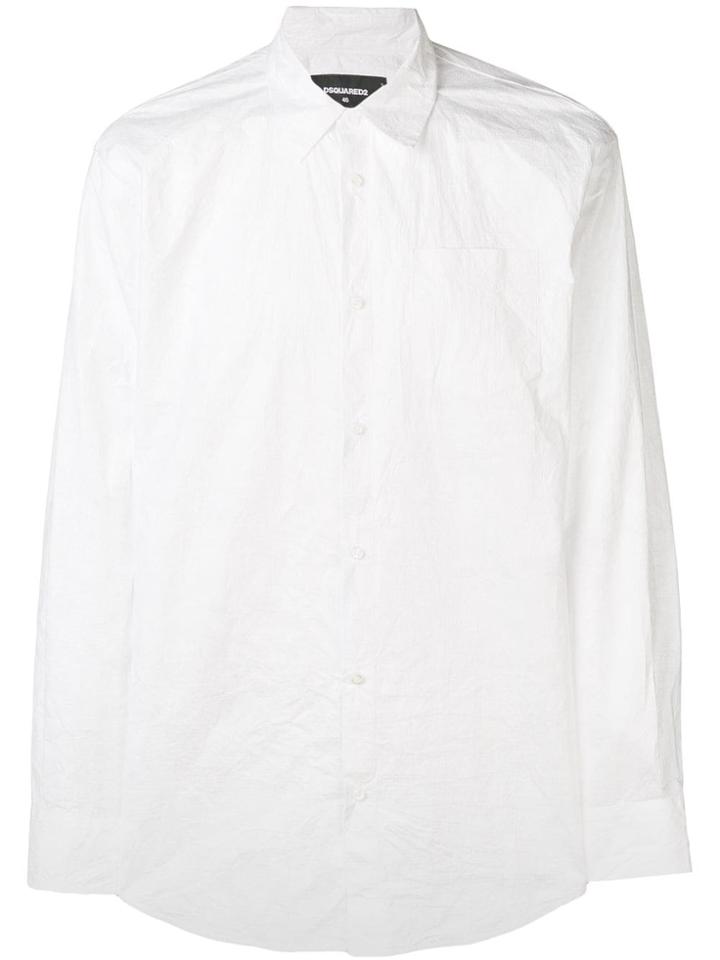 Dsquared2 Creased Classic Shirt - White