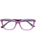 Jimmy Choo Eyewear Thick Frame Glasses - Pink & Purple