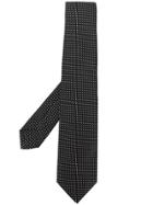 Kiton Circle-print Tie - Black