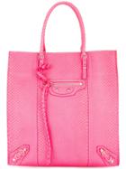 Balenciaga Vintage The Papier Hand Tote Bag - Pink & Purple