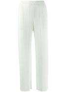 Issey Miyake Pre-owned 1990's Pleated Straight Trousers - Green