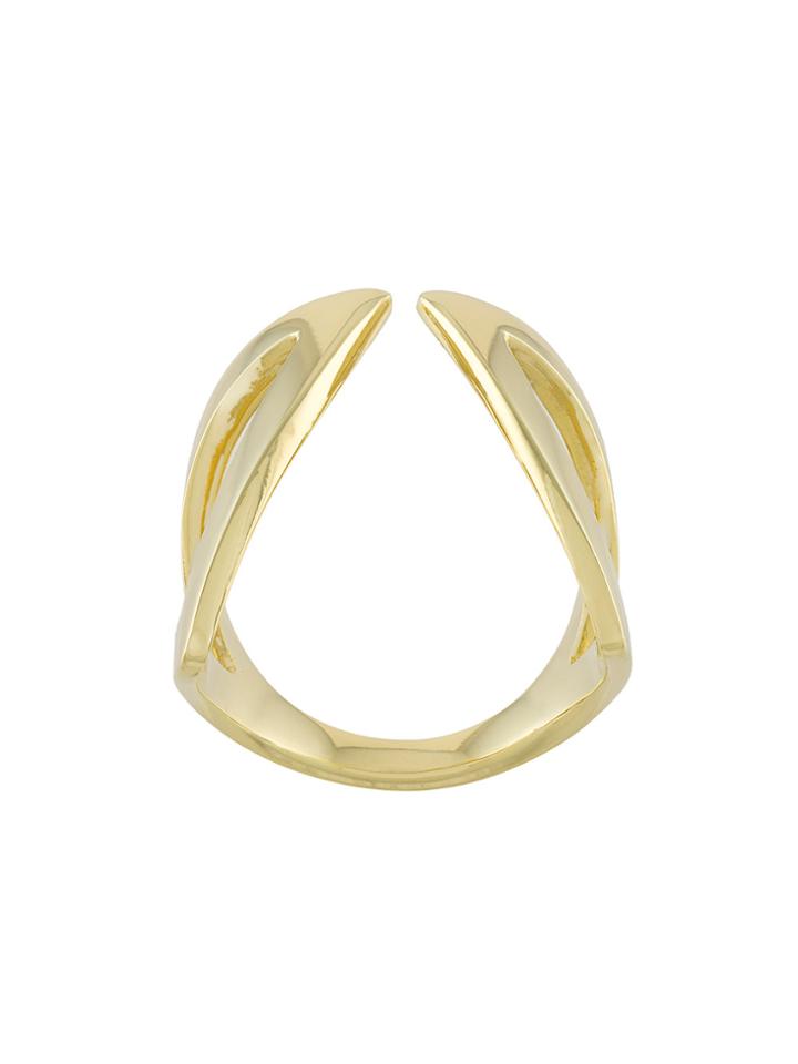 Mies Nobis Cut-out Claavi Ring - Metallic