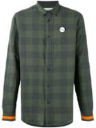 Sold Out Frvr - Sid Checked Shirt - Men - Cotton/linen/flax - M, Green, Cotton/linen/flax