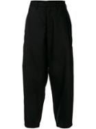 Attachment High-rise Tapered Trousers - Black