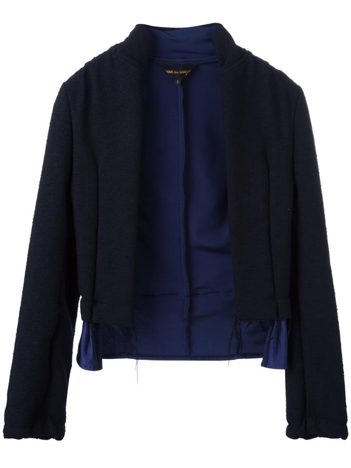 Comme Des Garçons Vintage Deconstructed Jacket - Blue