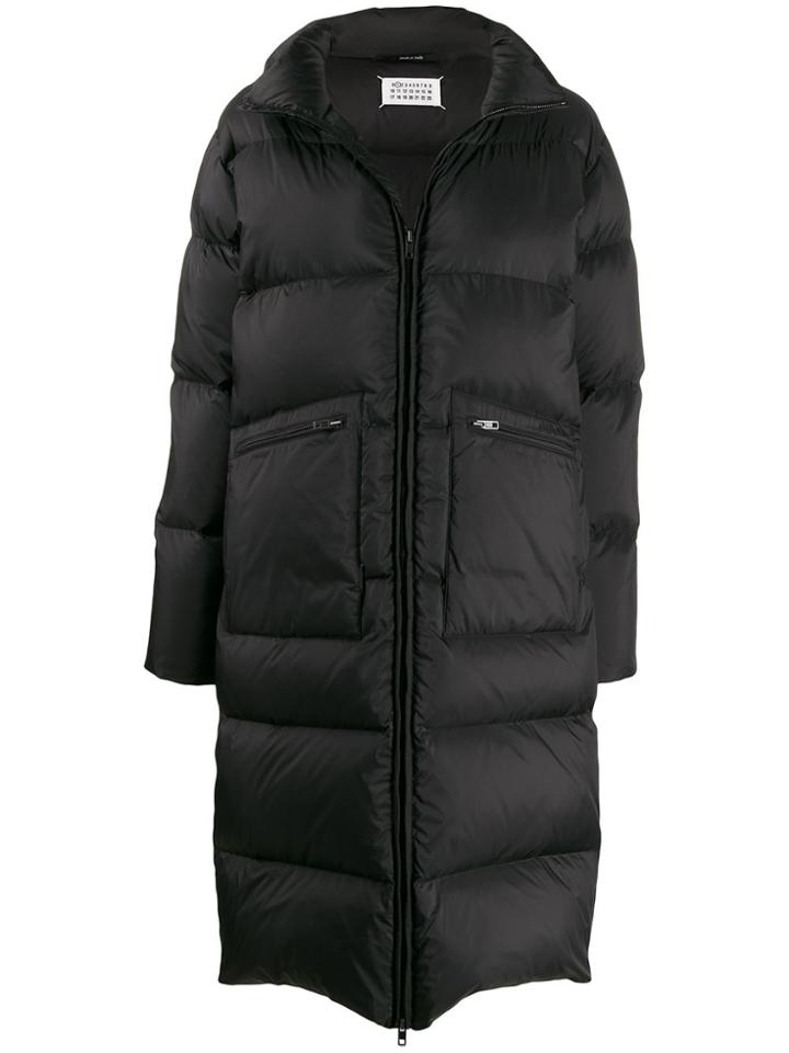 Maison Margiela Long Puffer Coat - Black