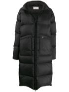 Maison Margiela Long Puffer Coat - Black