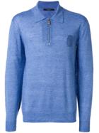 Billionaire Longsleeved Polo Shirt - Blue