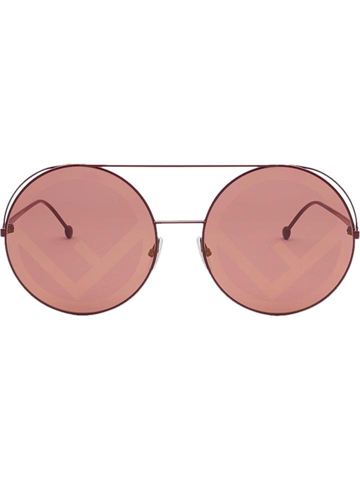 Fendi Eyewear Fendirama Sunglasses - Red