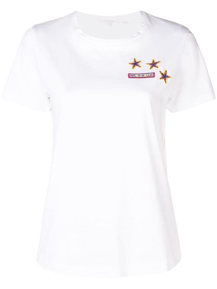 Chinti & Parker Logo Patch T-shirt - White