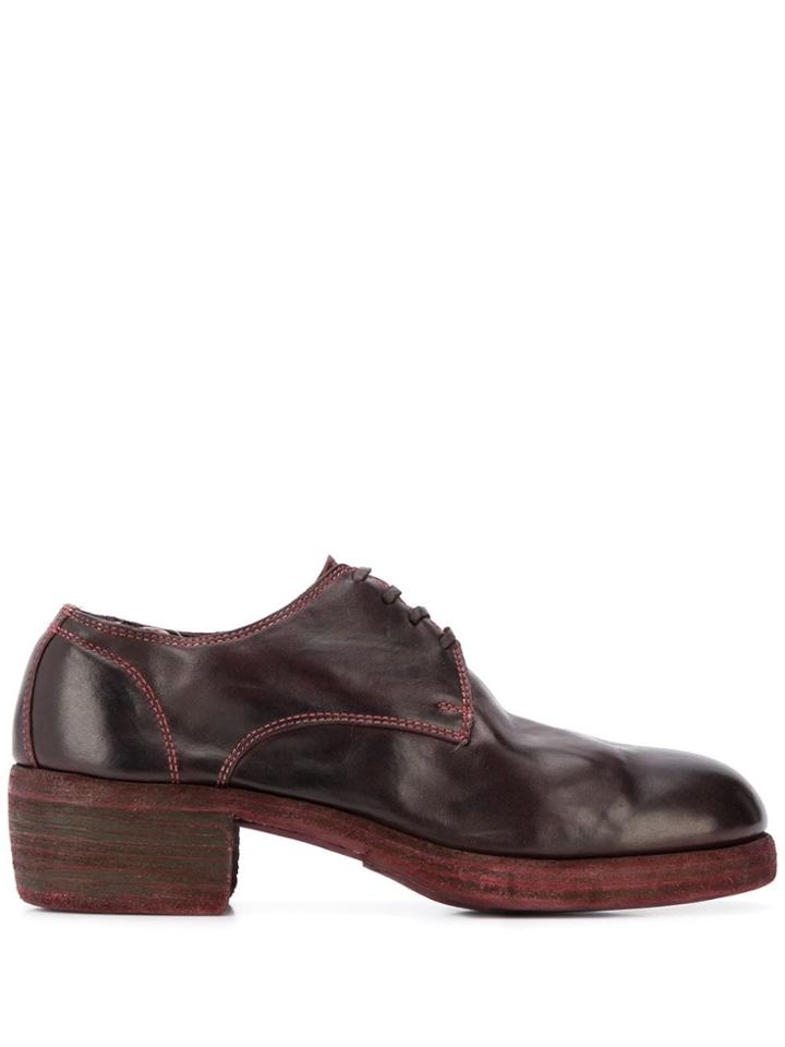 Guidi 792z Derby Shoes - Red