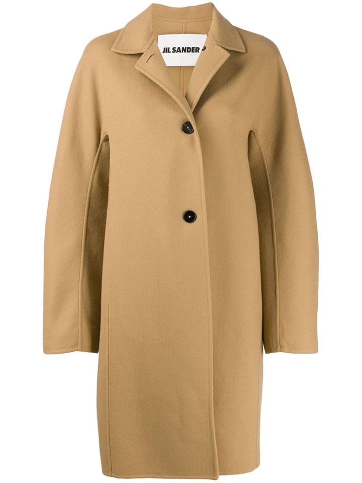 Jil Sander Oversized Single-breasted Coat - Neutrals