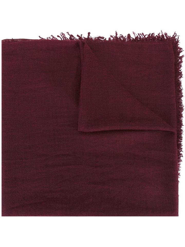 Faliero Sarti 'new Enrica' Scarf, Adult Unisex, Red, Silk/cashmere