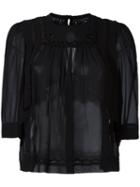 Isabel Marant - Mara Blouse - Women - Silk/viscose - 36, Black, Silk/viscose