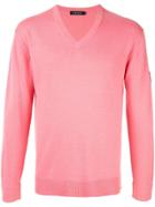 Loveless Long-sleeve Fitted Sweater - Pink
