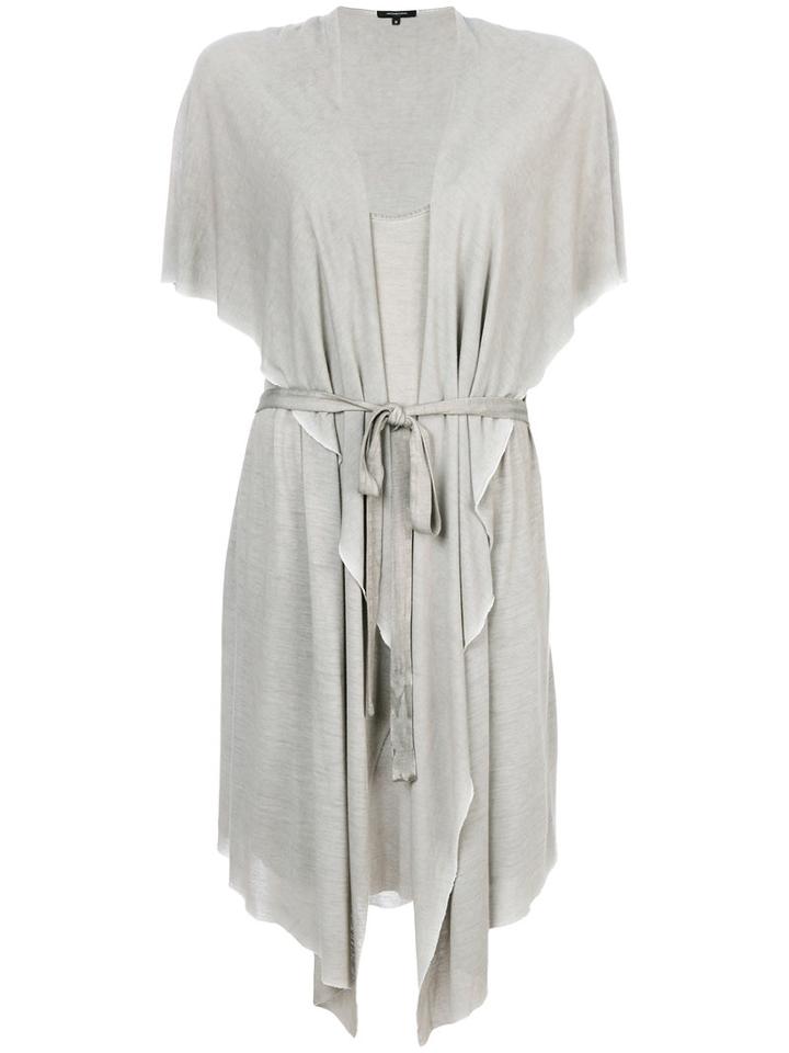 Unconditional - Belted Tail Dress - Women - Rayon - M, Nude/neutrals, Rayon