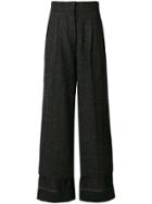 Maison Margiela High Waisted Trousers - Black