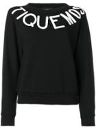 Boutique Moschino Typography Print Sweatshirt - Black