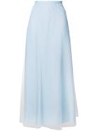 Red Valentino Tulle Detail Long Skirt - Blue