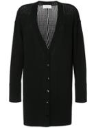 Le Ciel Bleu Mesh Knit Cardigan - Black