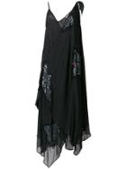 Giacobino Sequin Details Maxi Dress - Black