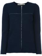 Comme Des Garçons Vintage Contrast-trim Sweater - Blue