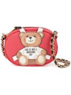 Moschino Teddy-bear Cross-body Bag, Women's, Red, Leather/metal