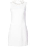 Givenchy Pearl-collar Fitted Dress - White
