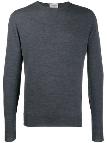 John Smedley Lundy Crew Neck Sweater - Grey