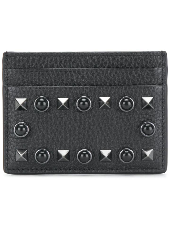 Valentino Valentino Garavani Rockstud Rolling Cardholder - Black