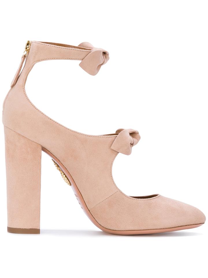 Aquazzura Sandy Pumps - Pink & Purple