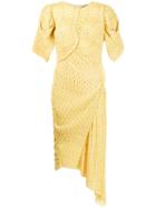 Preen By Thornton Bregazzi Jenny Asymmetric Dress - Yellow