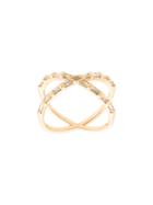 Eva Fehren 18kt Rose Gold Tetra Shorty Diamond Ring - Silver