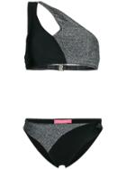 Islang One-shoulder Bikini Set - Black