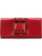 Perrin Paris 'cabriolet' Clutch, Women's, Red, Leather