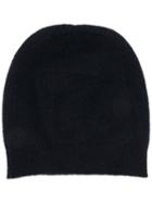 Roberto Collina Ribbed Trim Beanie - Blue